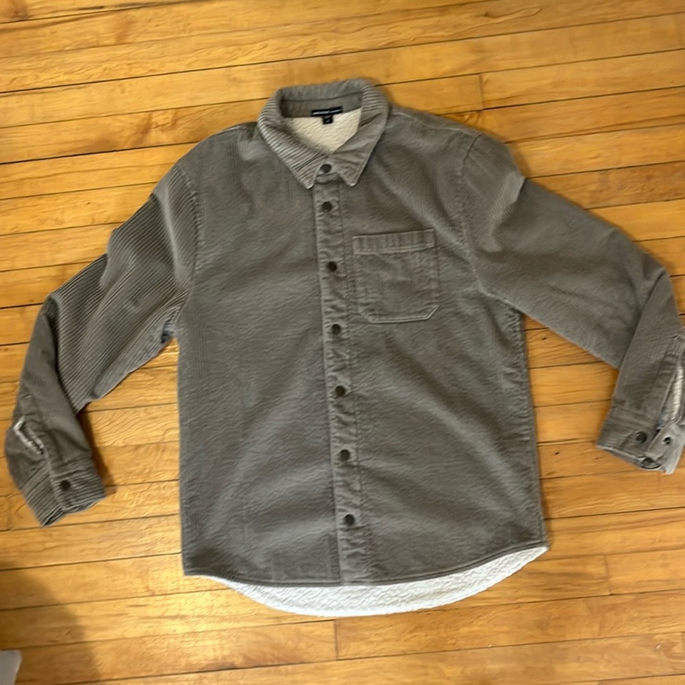 James Perse Courdory Sherpa Lined Overshirt